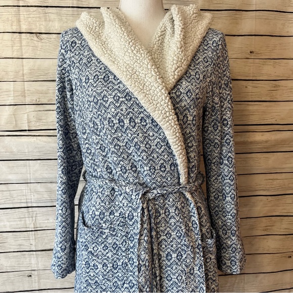 Anthropologie Saturday/Sunday Himalayan Hooded Robe Size Medium/Large - Picture 11 of 15